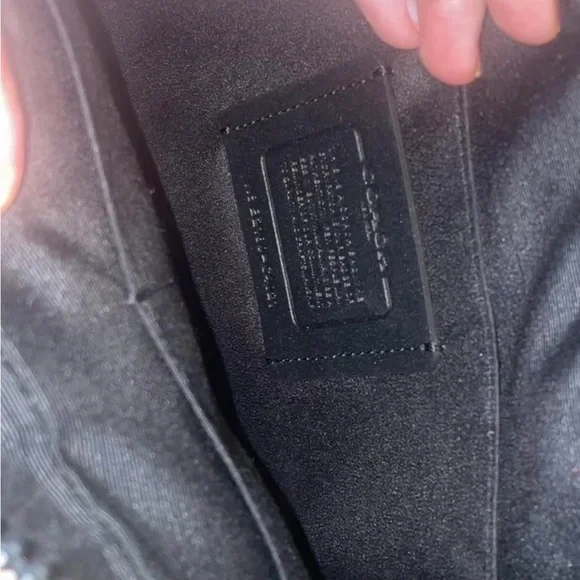 Coach Men’s Colorblock Messenger Bag in White, Gray & Yellow Accents - Picture 3 of 4